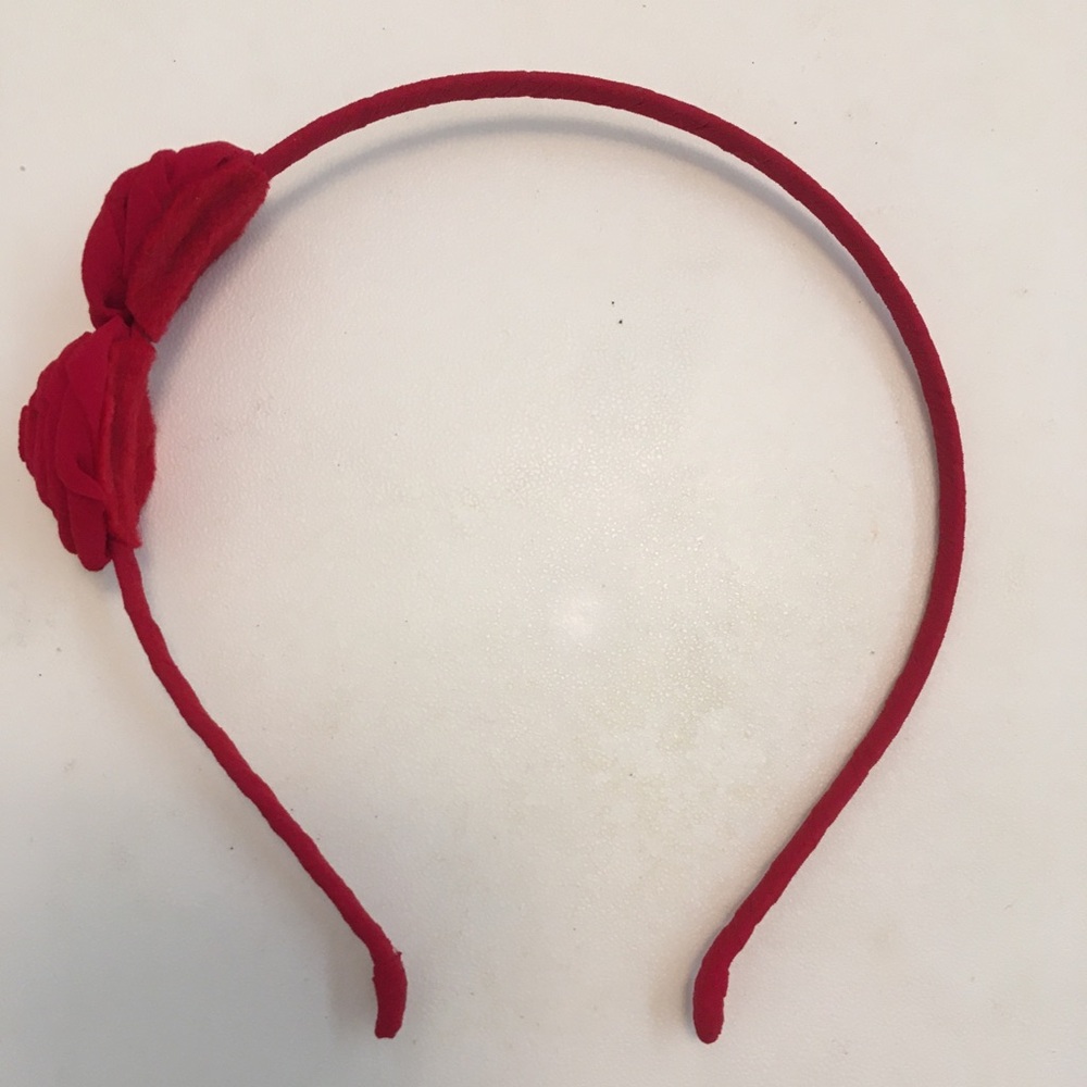 Hair band red roses